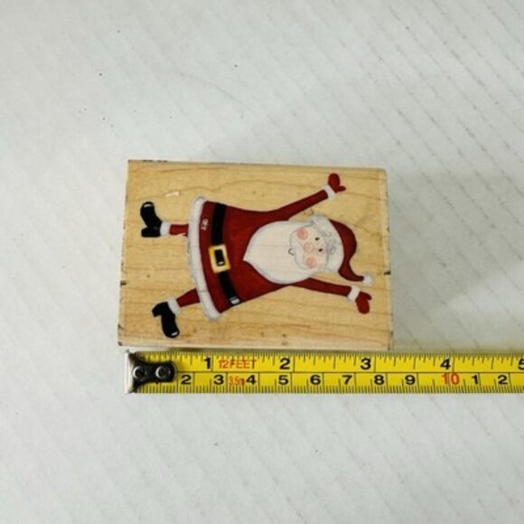 Stampabilities Jolly Santa GR1093 2005 Christmas Holiday Whimsical Whimsy - Picture 7 of 9